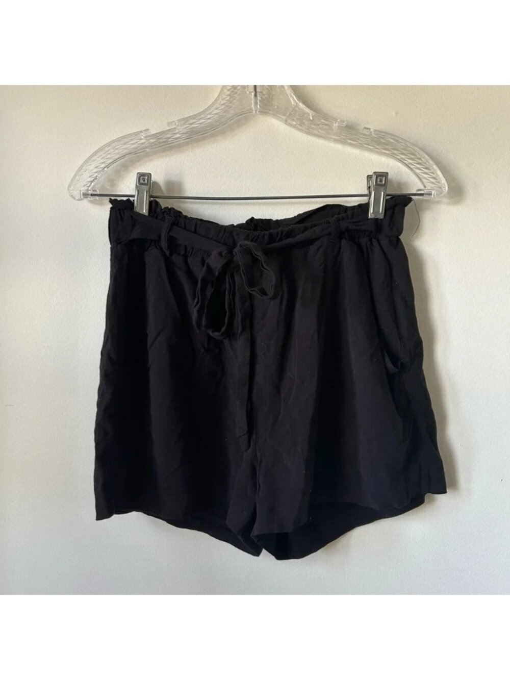 Ardene Black Tie Up Dress Shorts